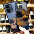thumbnail image 2 of Matte Phone Case for OPPO RENO 8 8T 7Z 7 6Z 6 5 4 3 PRO PLUS 4G 5G Case Funda Coque Capa Shell Art hand-Painted Mountain Scenery, 2 of 5