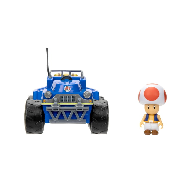 Super Mario Bros Movie 2.5 inch Toad Action Figure with Pull Back Kart