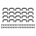 thumbnail image 2 of 20 Sets U Shape Bag Buckle, 5.5mm Screws Hardware with Arch Bridge Crafted Durability Arch Bridge Bag Buckle for Handbag Desk Drawer, 2 of 7