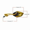 thumbnail image 4 of Universal Motorcycle Aluminum Rear View Black Handle Bar End Side Rearview, 4 of 12