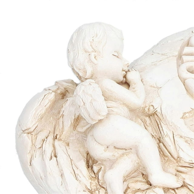 Resin Statue Luminous Hallow Design Cute Jesus Angel Sculpture for Home Office Decoration Ornament Gift(SCS-RC085-A )