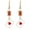 Red, variant on Unique Funny 18K Gold Plated Hypoallergenic Long Poker hearts and spades A Ace Playing Cards Dangle Drop Stud Earrings For Women Gambling Casino Jewelry Gift