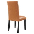 thumbnail image 4 of Modway Parcel Dining Faux Leather Side Chair in Tan, 4 of 8