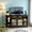 Black, variant on Innovar Home Tall TV Stand - TV Stands with LED Lights for TVs up to 65 inch TVs, Television Cabinet Stands Entertainment Center with Storage and Glass Doors for Living Room & Bedroom, White