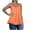 Orange, variant on Sevevn Women's Fashion Solid V-Neck Camisole - Short Sleeves Casual Tank Top Wine XXL Deal of the Week