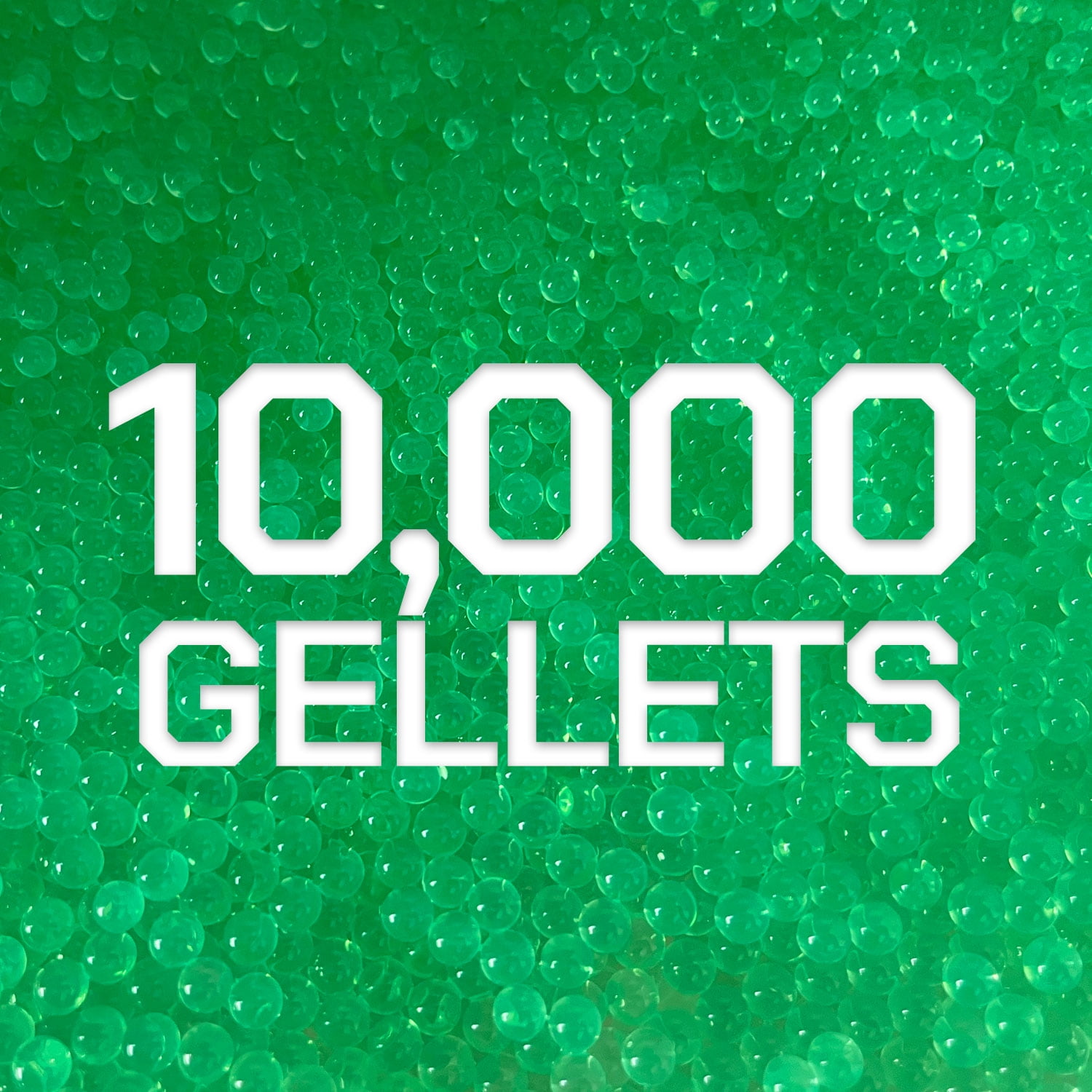 Gel Blaster Gellets, Electric Green Ammo Refill - Includes 10,000 Water-Based Gel Beads
