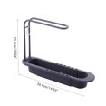 thumbnail image 2 of Telescopic Sink Drain Shelf Double Layer Adjustable Telescopic Durable Draining Rack Kitchen Storage Holders, 2 of 10