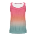 thumbnail image 6 of Jinhomg Floral Tank Top for Women 2026 Summer Sleeveless Shirts Dressy Casual Pleated Blouses Mint Pink XL, 6 of 6