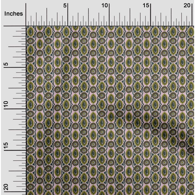 oneOone Viscose Jersey Fabric Ethnic Block Decor Fabric Printed BTY 60 Inch Wide
