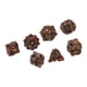 thumbnail image 1 of Metal Dice Set Red Gold Hollow Metal Dice Pure Copper Skeleton Pattern 7pcs  for Board Games ANGGREK Otros, 1 of 8