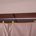 thumbnail image 2 of Outsunny 9.2 ft x 9.75 ft Outdoor Soft Top Gazebo W/ Curtains, Patio Gazebo, 77 lbs., Khaki, 2 of 10