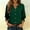 *Army Green, variant on ClodeEU Women's V Neck 3/4 Sleeve Blouse,Casual Loose Fit Everyday Solid Color Shirt Orange,Women's Plus S