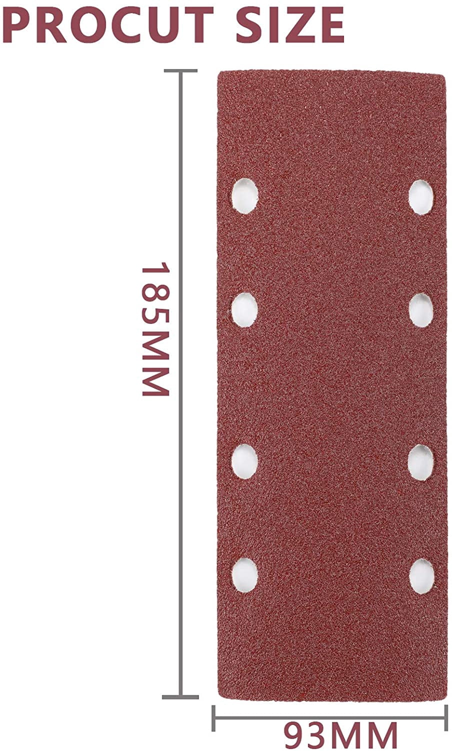Utoolmart - Disco De Lija Para Lijadora Orbital Aleatoria (217 Mm De Diámetro, 80 Granos, 10
