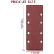 thumbnail image 3 of Paquete de 40 hojas de lija oso de fresa 93 x 185 mm 8 agujeros grano 60/80/120/240, 3 of 5