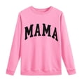 thumbnail image 3 of Womens Long Sleeve MAMA Sweatshirts Fall Crew Neck Mom Shirts Cute Graphic Tees Pullover Hoodies, 3 of 4