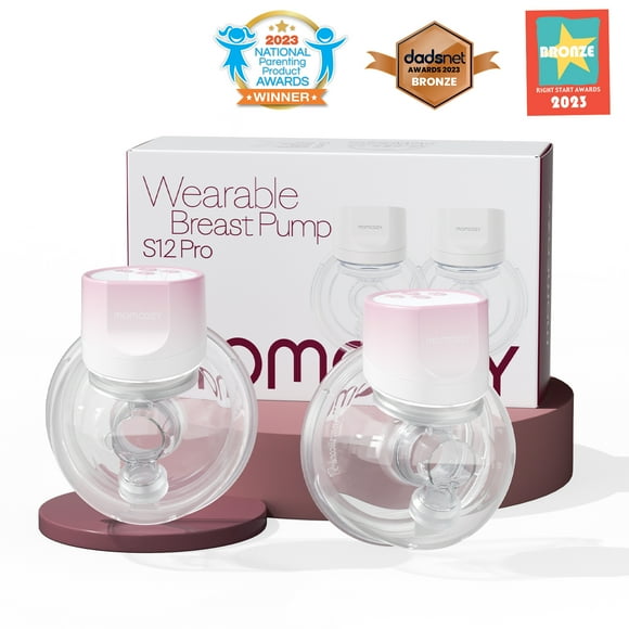 Momcozy S12 Pinky Pro Tire-Lait Mains Libres, Tire-Lait Électrique Portable 24mm