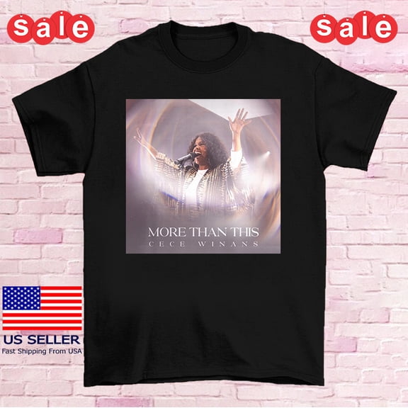CeCe Winans More Than This Album Black T Shirt Full Size S-5XL