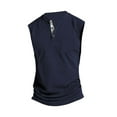thumbnail image 4 of Aofany Tank Tops for Men Big and Tall Plus Size Sleeveless V Neck Loose T Shirts with Pockets Casual Solid Lightweight Pullover Muscle T-Shirts, 4 of 4