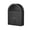 Black, variant on Wall Mounted Arched Cabinet with Glass Doors and Light for Laundry Room, Bathroom, Kitchen, 23.6W x 9.4D x 31.5H, Black