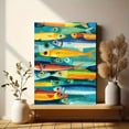 thumbnail image 6 of UXIEQU Colorful Sardine School Canvas Wall Art 15.75x11.81 Inches, 6 of 8