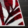 thumbnail image 3 of SAFAVIEH Skyler Bosworth Leaves Area Rug, Grey/Red, 3' x 5', 3 of 8