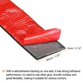 thumbnail image 3 of Uxcell 2"W x 1/8"T x 8'L Adhesive Rubber Strips Solid Neoprene Rubber Strips Sheet, 3 of 6