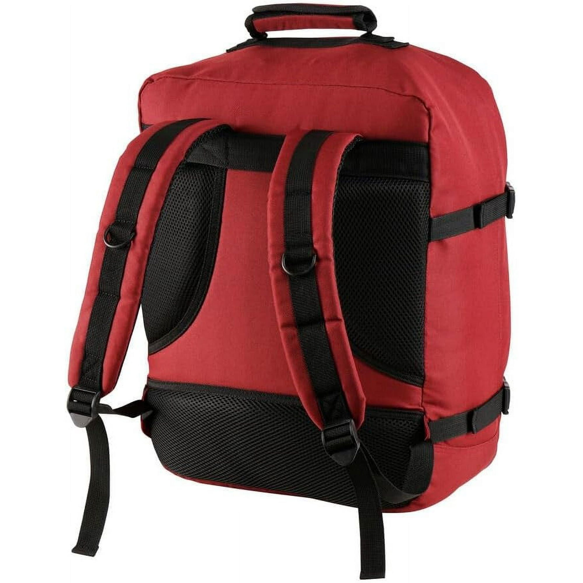 Cabin Max Metz 30L Travel Bag 18x14x8inch 45x36x20cm Backpack Weekender Bag Ideal Underseat Carry on Luggage Fits Southwest Airlines and Many More Oxide Red Walmart