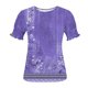 thumbnail image 4 of Xuyuer Women's Shirts Summer Cute Floral Print Tops Short Sleeve Crewneck Blouses Short Sleeve Crew Neck Shirts Dressy Casual Blouses for Women, 4 of 6