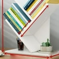thumbnail image 2 of Tree Bookshelf Solid Wood Ingenious 3 Tier Space Saving Book Storage Organizer Shelves for Office Home School, 2 of 5