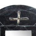 thumbnail image 3 of Benzara BM230435 Verre Miroir Rond avec des Symboles Sculptés&44; Bronze Foncé, 3 of 5