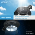 thumbnail image 5 of Yescom Solar Gutter Light Outdoor Waterproof 3 LED Deck Fence Lights with Bracket Wall Garden Stair Yard Black 6Pcs, 5 of 9