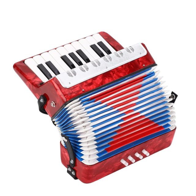 Acordeón De Piano Bajo De 17 Teclas, Instrumento Musical Educativo Para Estudiantes Principiantes Para El Desarrollo De La Primera Infancia