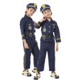 thumbnail image 3 of Disfraz de Halloween para niños, disfraz de policía pequeña, disfraz de fantasía, ropa de fiesta de graduación, 3 of 8