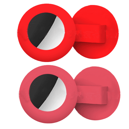 

2pcsAccessoriesLoopHolderSiliconeGPSTrackingDogCollarforLocatorforDogCatPet red + pink F13911
