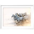 thumbnail image 2 of Art.com White Horses of Camargue Running in the Mediterranean Water at Sunrise Photographic Print by Sheila Haddad, White Frame Wall Art, 29" x 21", 2 of 5