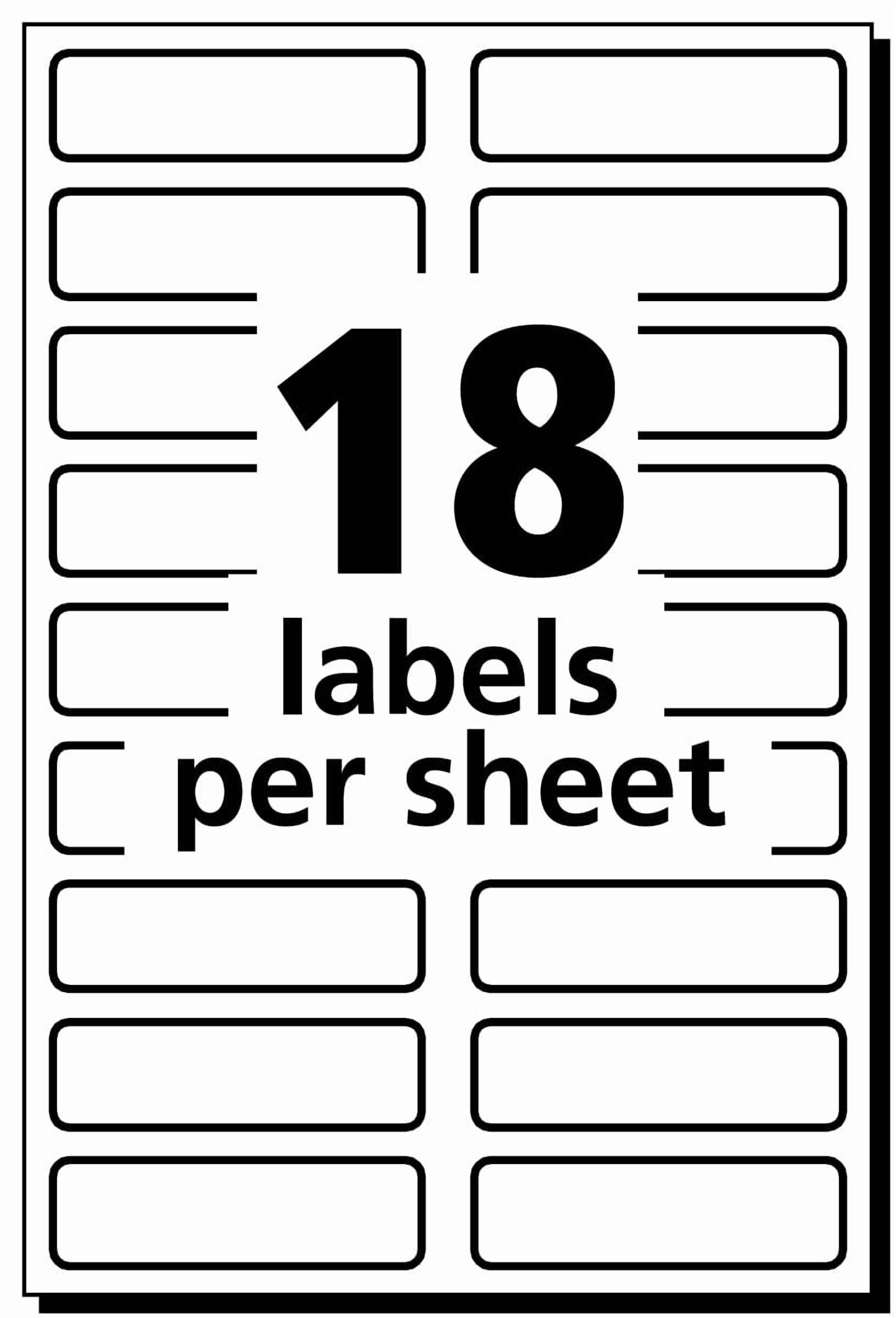Avery No-Iron Fabric Labels, 1/2" x 1-3/4", (2 Pack of 40720)