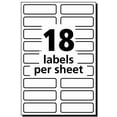 thumbnail image 4 of Avery No-Iron Fabric Labels, 1/2" x 1-3/4", Film Material, White, 54 Labels, 4 of 7