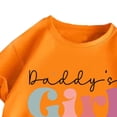 thumbnail image 3 of Going Out Tops for Girls Crewneck Funny Cute Summer Graphic Tees Shirts Casual Short Sleeve Cotton Tshirts 3 Years, Orange, 3 of 6