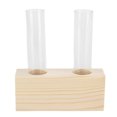 thumbnail image 2 of Test Tube Plants Vase, Retro Style Design Wooden Vase Decor  For Living Room, 2 of 8