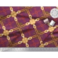 thumbnail image 3 of Soimoi Poly Georgette Fabric Argyle Check Printed Craft Fabric by the Yard 52 Inch Wide, 3 of 3