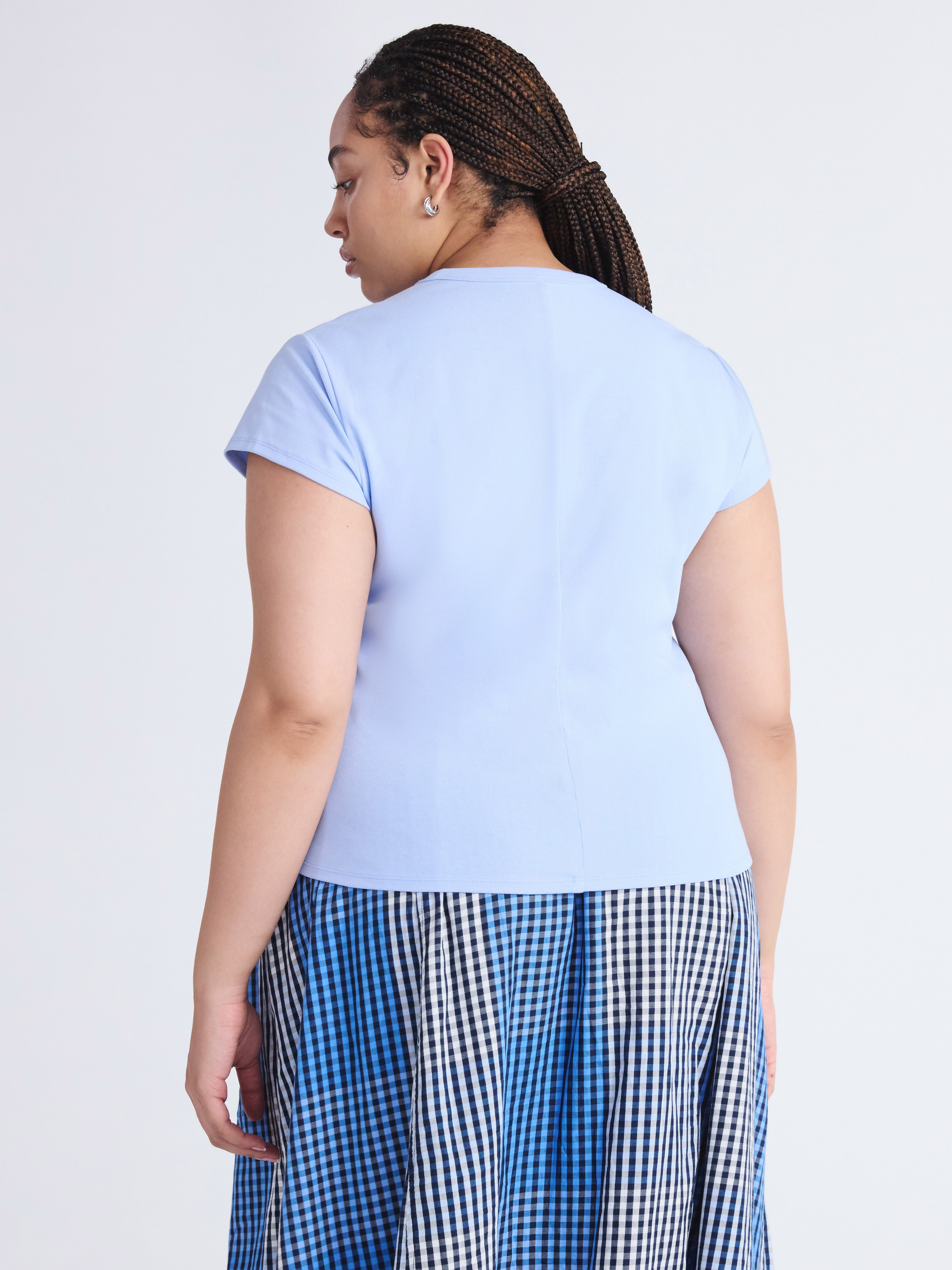 Free Assembly Women's and Women's Plus Cap Sleeve Tee, Sizes XS-4X