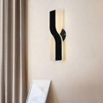 thumbnail image 2 of LED Wall Light, 12W LED Wall Lamp, Modern Decoration Lighting LED Wall Light Fixture for Living Room, Bedroom, Corridor Warm WhiteBlack 3000k, 2 of 5