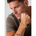 thumbnail image 3 of PROSTEEL Gold Plated Cuban Link Bracelet for Men Bracelets Hand Chain Jewerly 12mm 8.26inch for Boyfriend, 3 of 8