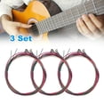 thumbnail image 2 of 6 cuerdas de guitarra acústica de colores, cuerdas de acero de la primera a la sexta cuerda, 2 of 7