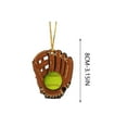 thumbnail image 3 of cpengpj 8CM Cute Baseball Glove Christmas Ornament Car Pendant, Holiday Home Decor for Tree, Car Mirror, Backpack, Perfect Gift for, 3 of 3