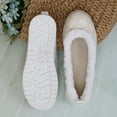 thumbnail image 5 of Women's Casual Fleece Lined Loafers Warm Plush Low Top Lightweight Waterproof Non Slip Walking Shoes White Size 7.5, 5 of 7
