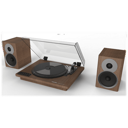 Ty Lp200 12 Turntable With Stereo Bookshelf Speakers Walmart