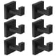 thumbnail image 1 of Ganchos para toallas Biosins de acero inoxidable de alta resistencia, paquete de 6, negros, 1 of 7