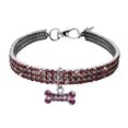 thumbnail image 2 of Agiferg Collier pour Chien Mignon Mini, Collier pour Chien Chic à Strass Scintillants, 2 of 3