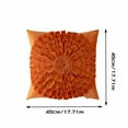 thumbnail image 2 of WNEXOPE Scandinavian Style Solid Color Leaf Pillow Cover - Soft and Comfortable Decorative Cushion for Sofa and Bedroom, 2 of 7